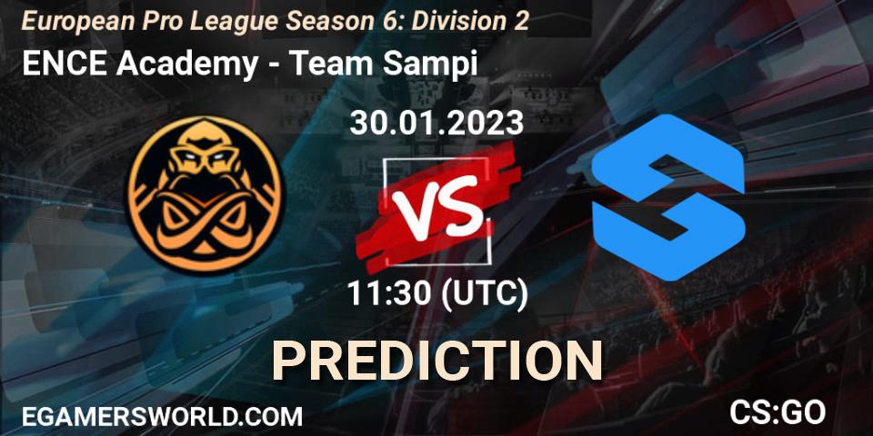 ENCE Academy - Team Sampi: ennuste. 30.01.2023 at 11:30, Counter-Strike (CS2), European Pro League Season 6: Division 2