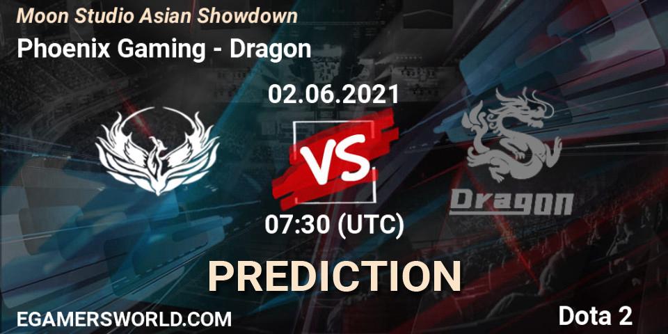 Phoenix Gaming - Dragon: ennuste. 02.06.2021 at 07:56, Dota 2, Moon Studio Asian Showdown