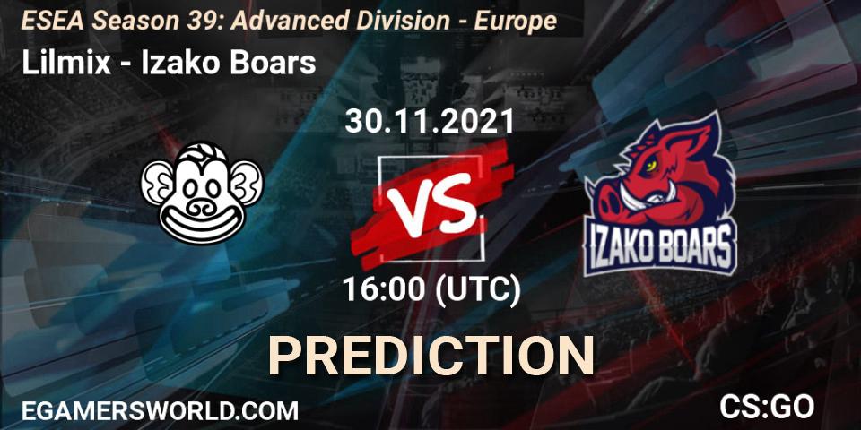 Lilmix - Izako Boars: ennuste. 30.11.21, CS2 (CS:GO), ESEA Season 39: Advanced Division - Europe