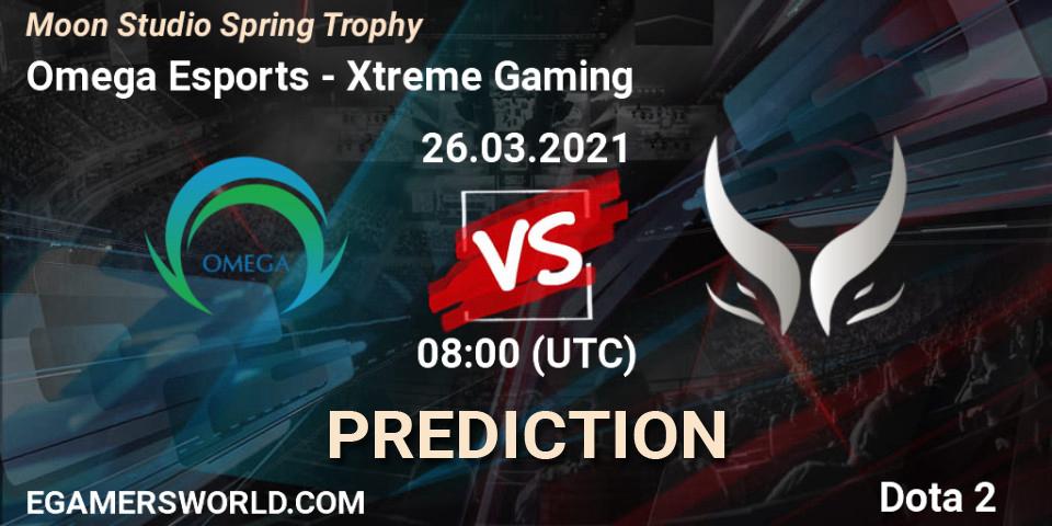 Omega Esports - Xtreme Gaming: ennuste. 26.03.2021 at 08:04, Dota 2, Moon Studio Spring Trophy