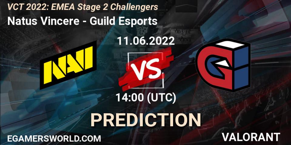 Natus Vincere - Guild Esports: ennuste. 11.06.2022 at 14:00, VALORANT, VCT 2022: EMEA Stage 2 Challengers