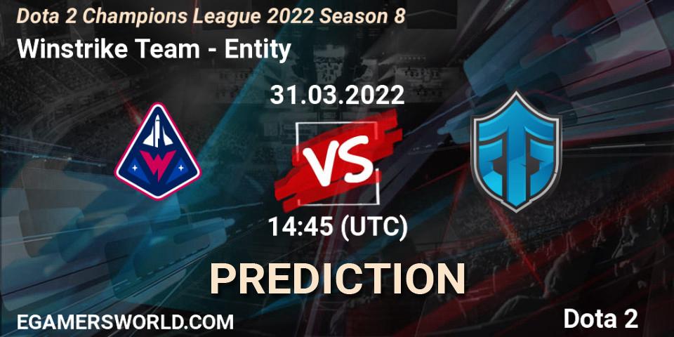 Winstrike Team - Entity: ennuste. 31.03.22, Dota 2, Dota 2 Champions League 2022 Season 8