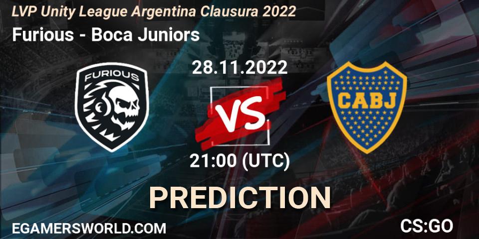 Furious - Boca Juniors: ennuste. 28.11.22, CS2 (CS:GO), LVP Unity League Argentina Clausura 2022