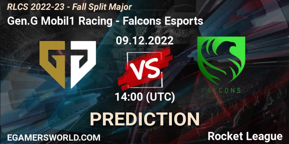 Gen.G Mobil1 Racing - Falcons Esports: ennuste. 09.12.22, Rocket League, RLCS 2022-23 - Fall Split Major