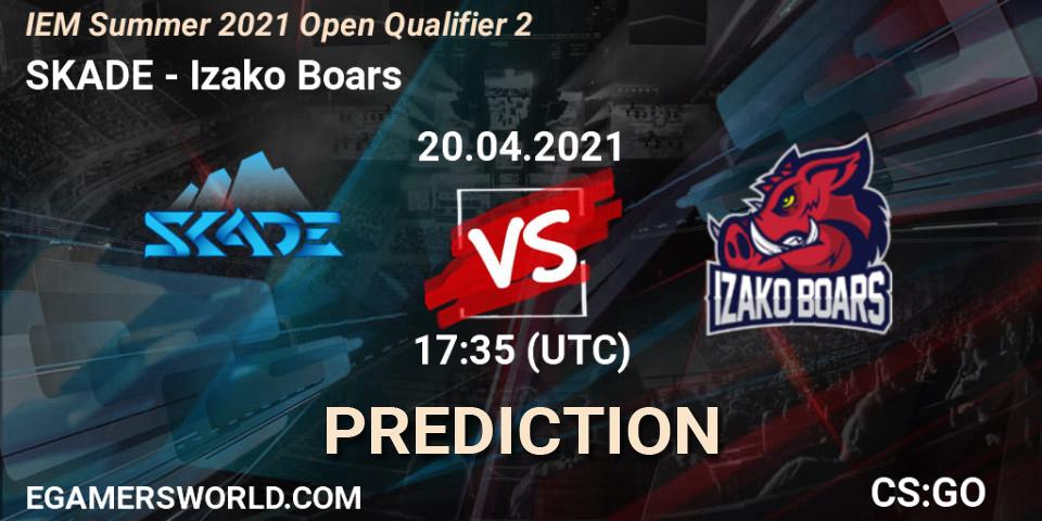 SKADE - Izako Boars: ennuste. 20.04.2021 at 17:35, Counter-Strike (CS2), IEM Summer 2021 Open Qualifier 2