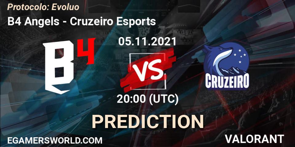 B4 Angels - Cruzeiro Esports: ennuste. 05.11.2021 at 20:00, VALORANT, Protocolo: Evolução