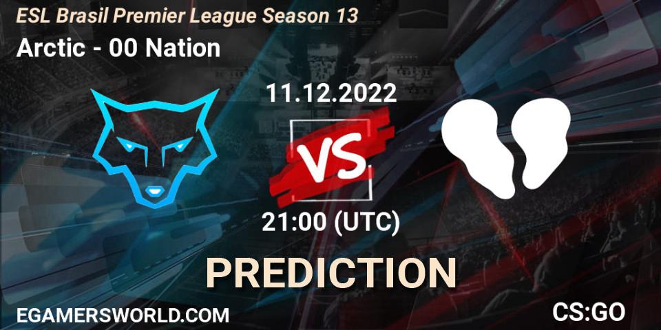 Arctic - 00 Nation: ennuste. 11.12.2022 at 21:00, Counter-Strike (CS2), ESL Brasil Premier League Season 13