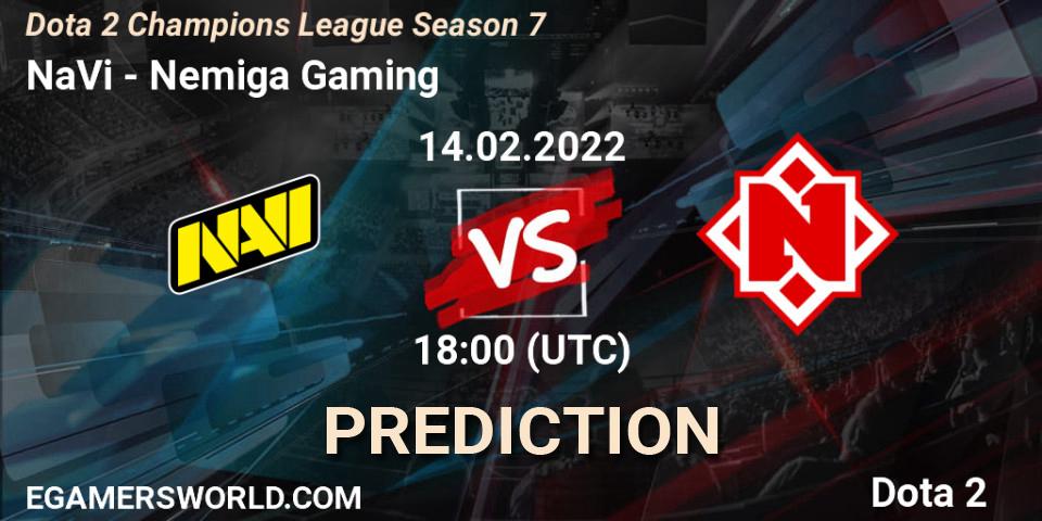 NaVi - Nemiga Gaming: ennuste. 14.02.2022 at 18:01, Dota 2, Dota 2 Champions League 2022 Season 7