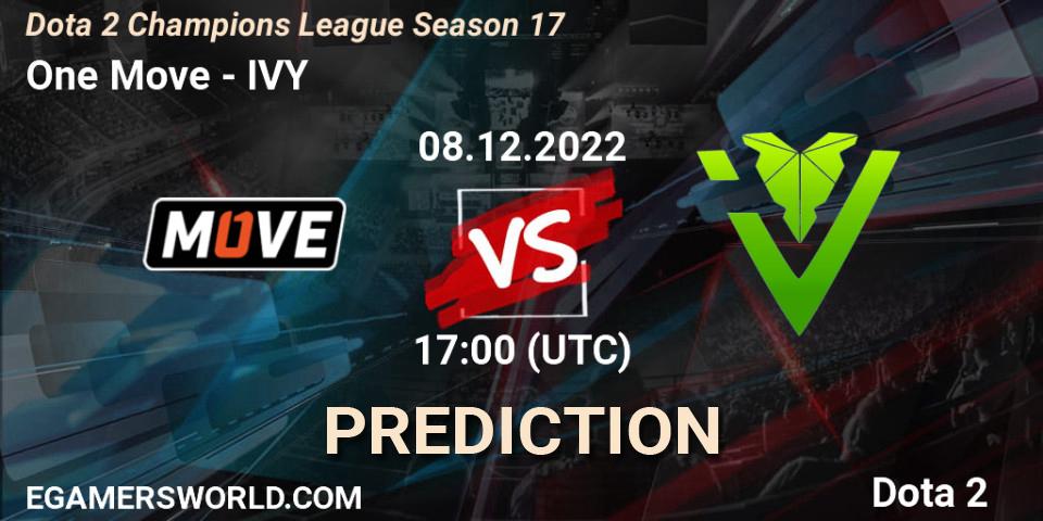 One Move - IVY: ennuste. 08.12.2022 at 17:02, Dota 2, Dota 2 Champions League Season 17