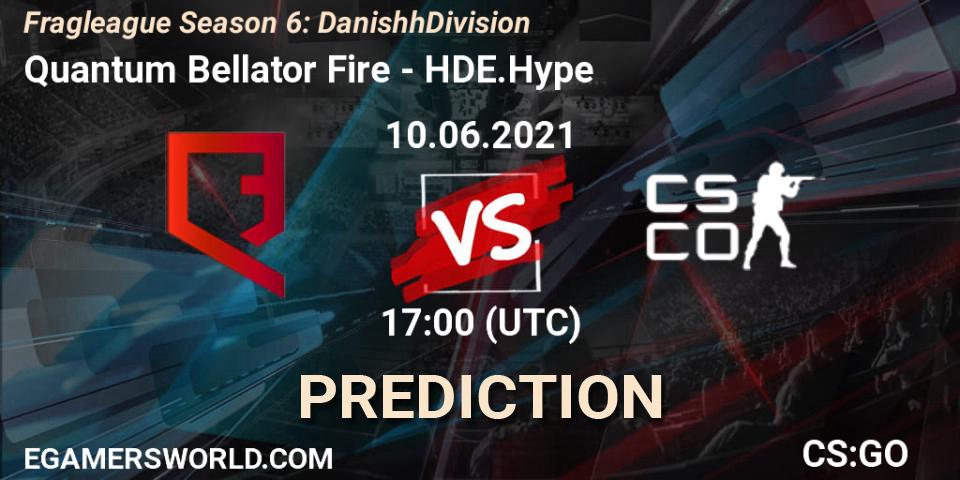 Quantum Bellator Fire - HDE.Hype: ennuste. 10.06.21, CS2 (CS:GO), Fragleague Season 6: Danishh Division
