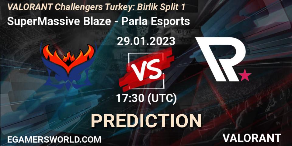SuperMassive Blaze - Parla Esports: ennuste. 29.01.23, VALORANT, VALORANT Challengers 2023 Turkey: Birlik Split 1