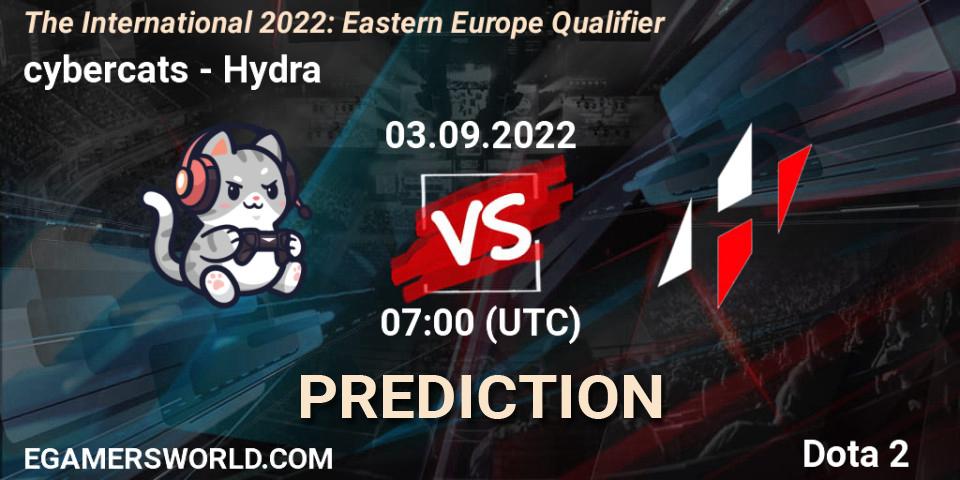 cybercats - Hydra: ennuste. 03.09.22, Dota 2, The International 2022: Eastern Europe Qualifier