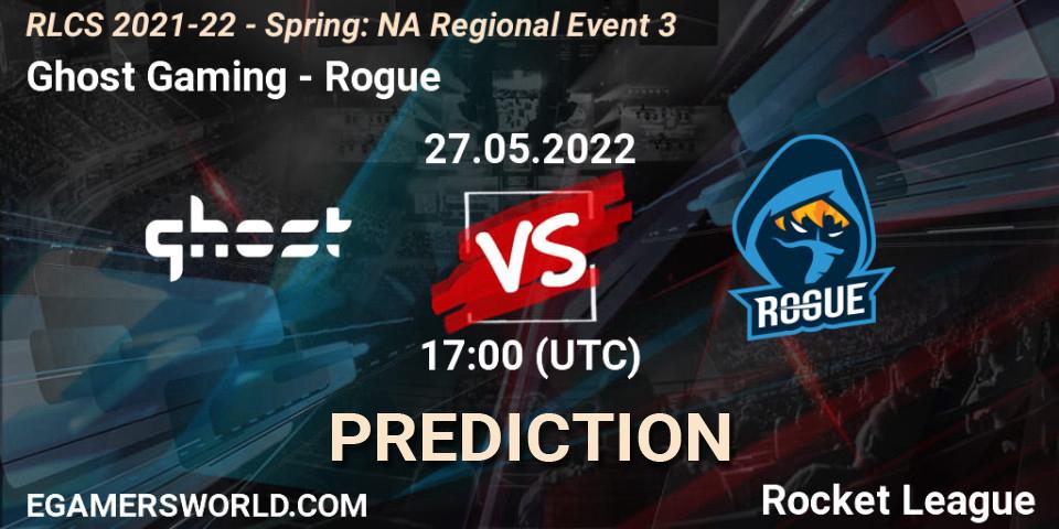 Ghost Gaming - Rogue: ennuste. 27.05.22, Rocket League, RLCS 2021-22 - Spring: NA Regional Event 3