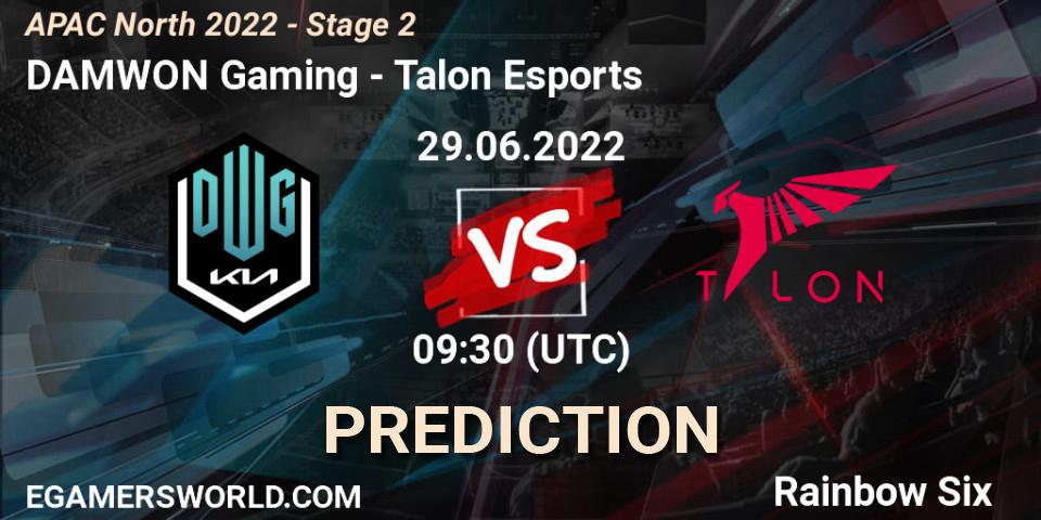 DAMWON Gaming - Talon Esports: ennuste. 29.06.2022 at 09:30, Rainbow Six, APAC North 2022 - Stage 2