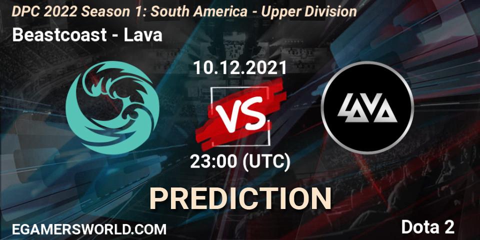 Beastcoast - Lava: ennuste. 10.12.2021 at 23:09, Dota 2, DPC 2022 Season 1: South America - Upper Division