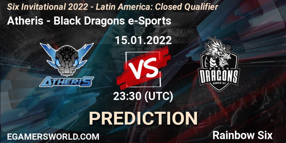 Atheris - Black Dragons e-Sports: ennuste. 15.01.2022 at 23:30, Rainbow Six, Six Invitational 2022 - Latin America: Closed Qualifier