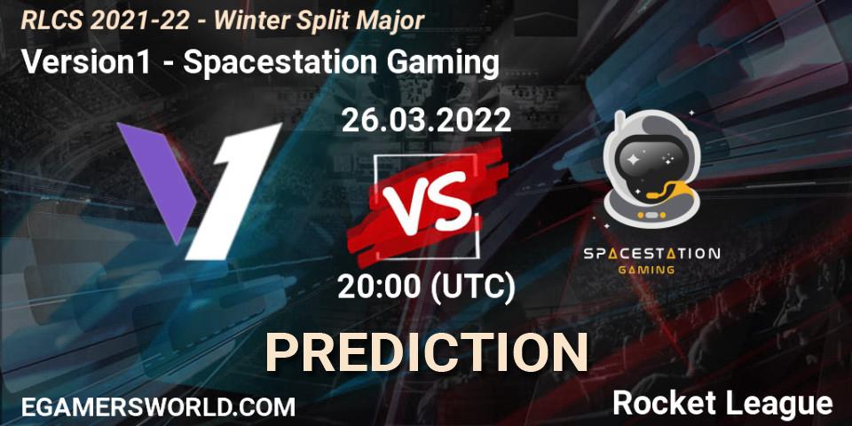 Version1 - Spacestation Gaming: ennuste. 26.03.22, Rocket League, RLCS 2021-22 - Winter Split Major