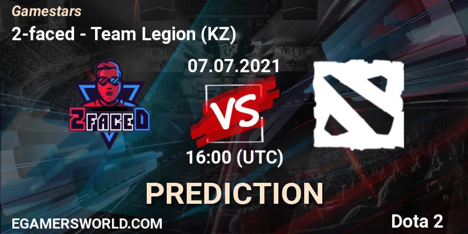 2-faced - Team Legion (KZ): ennuste. 07.07.2021 at 16:00, Dota 2, Gamestars