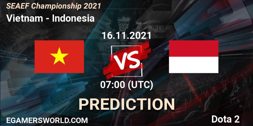 Vietnam - Indonesia: ennuste. 16.11.2021 at 07:20, Dota 2, SEAEF Dota2 Championship 2021