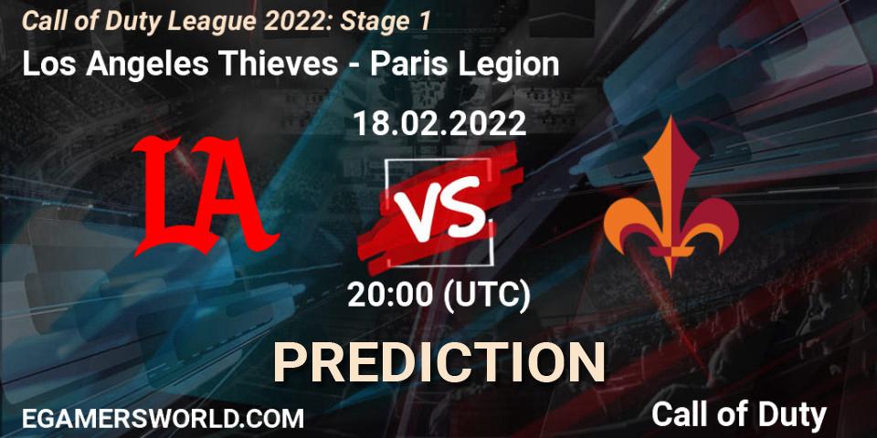 Los Angeles Thieves - Paris Legion: ennuste. 18.02.2022 at 20:00, Call of Duty, Call of Duty League 2022: Stage 1