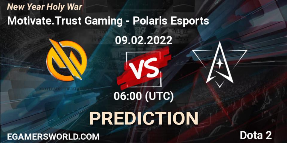 Motivate.Trust Gaming - Polaris Esports: ennuste. 09.02.2022 at 06:34, Dota 2, New Year Holy War