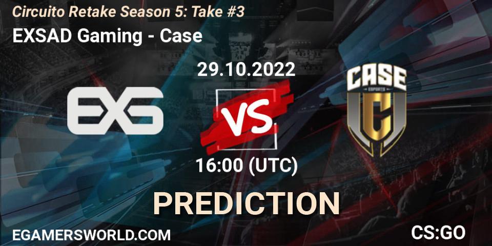 EXSAD Gaming - Case: ennuste. 29.10.2022 at 16:00, Counter-Strike (CS2), Circuito Retake Season 5: Take #3