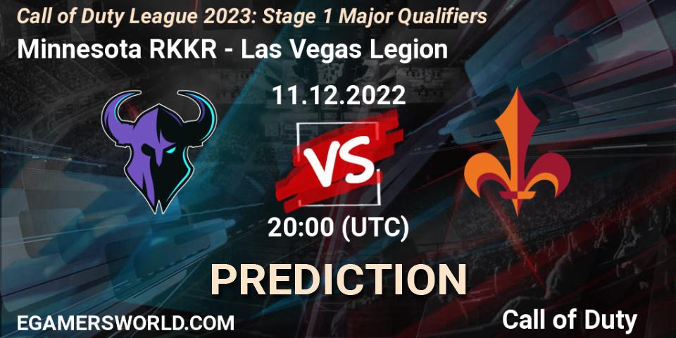 Minnesota RØKKR - Las Vegas Legion: ennuste. 11.12.2022 at 20:00, Call of Duty, Call of Duty League 2023: Stage 1 Major Qualifiers