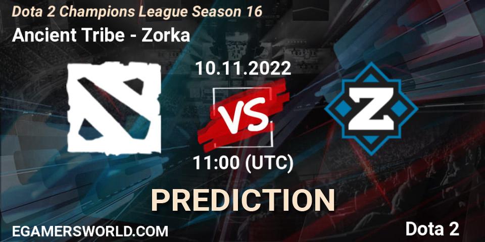 Ancient Tribe - Zorka: ennuste. 10.11.2022 at 11:05, Dota 2, Dota 2 Champions League Season 16