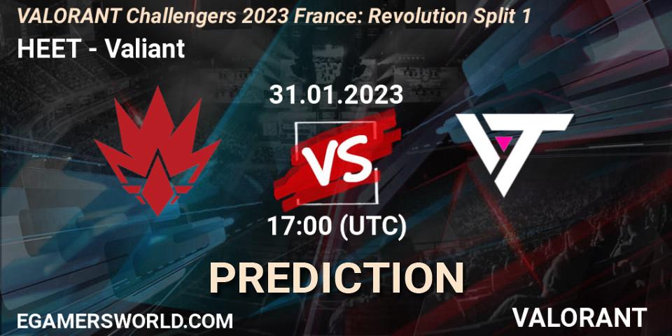 HEET - Valiant: ennuste. 31.01.23, VALORANT, VALORANT Challengers 2023 France: Revolution Split 1