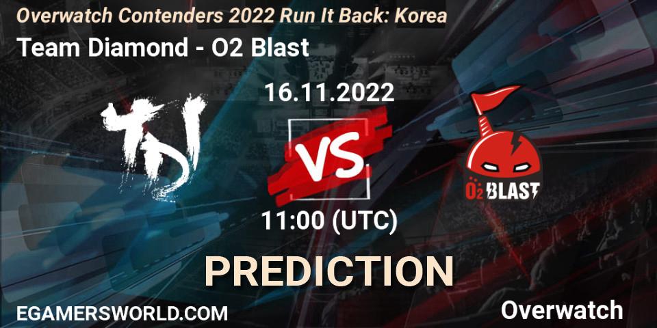 Team Diamond - O2 Blast: ennuste. 16.11.2022 at 11:56, Overwatch, Overwatch Contenders 2022 Run It Back: Korea