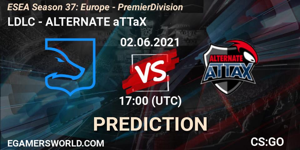 LDLC - ALTERNATE aTTaX: ennuste. 02.06.2021 at 17:00, Counter-Strike (CS2), ESEA Season 37: Europe - Premier Division