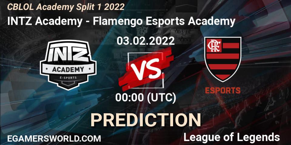 INTZ Academy - Flamengo Esports Academy: ennuste. 03.02.2022 at 00:00, LoL, CBLOL Academy Split 1 2022