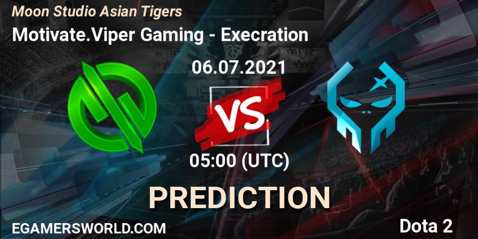 Motivate.Viper Gaming - Execration: ennuste. 06.07.2021 at 05:26, Dota 2, Moon Studio Asian Tigers