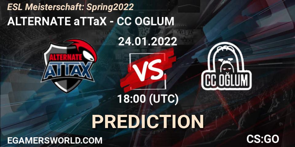 ALTERNATE aTTaX - CC OGLUM: ennuste. 24.01.2022 at 18:00, Counter-Strike (CS2), ESL Meisterschaft: Spring 2022