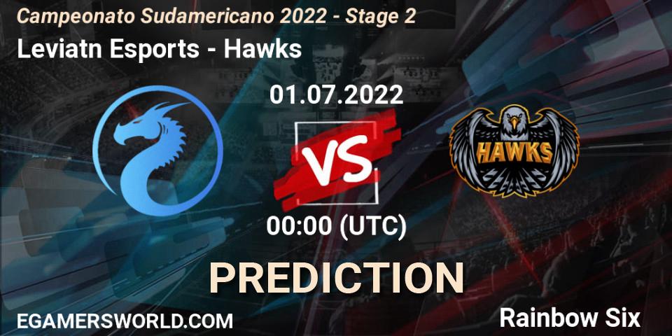 Leviatán Esports - Hawks: ennuste. 01.07.2022 at 00:00, Rainbow Six, Campeonato Sudamericano 2022 - Stage 2