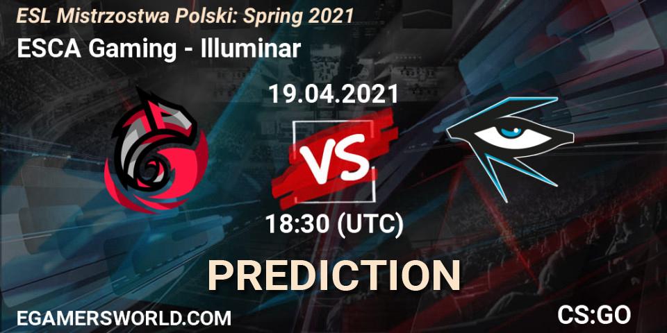 ESCA Gaming - Illuminar: ennuste. 27.04.2021 at 14:30, Counter-Strike (CS2), ESL Mistrzostwa Polski: Spring 2021