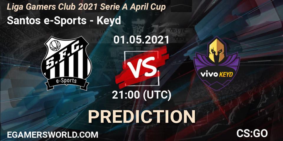 Santos e-Sports - Keyd: ennuste. 01.05.2021 at 21:00, Counter-Strike (CS2), Liga Gamers Club 2021 Serie A April Cup