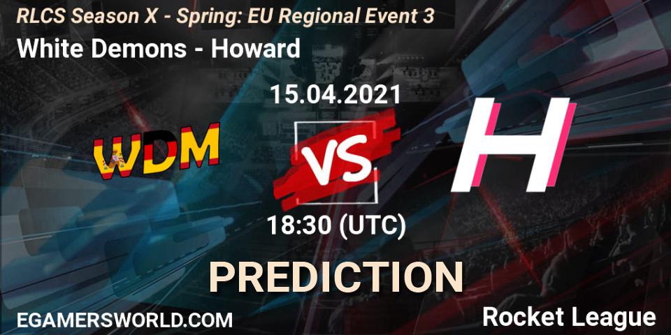 White Demons - Howard: ennuste. 15.04.2021 at 18:30, Rocket League, RLCS Season X - Spring: EU Regional Event 3