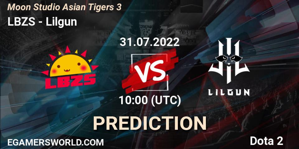 LBZS - Lilgun: ennuste. 31.07.2022 at 10:27, Dota 2, Moon Studio Asian Tigers 3