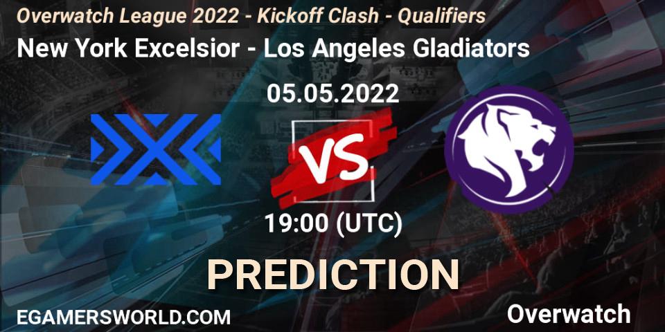 New York Excelsior - Los Angeles Gladiators: ennuste. 05.05.2022 at 20:00, Overwatch, Overwatch League 2022 - Kickoff Clash - Qualifiers