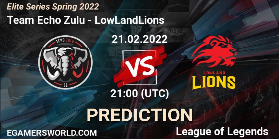 Team Echo Zulu - LowLandLions: ennuste. 21.02.22, LoL, Elite Series Spring 2022