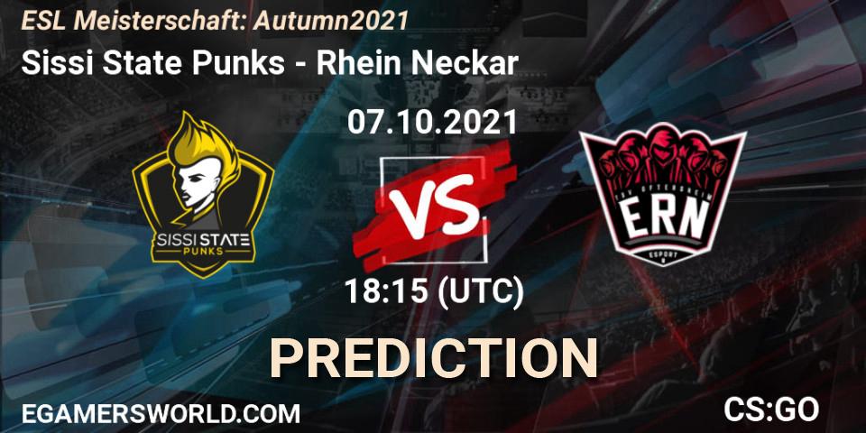 Sissi State Punks - Rhein Neckar: ennuste. 07.10.2021 at 18:15, Counter-Strike (CS2), ESL Meisterschaft: Autumn 2021