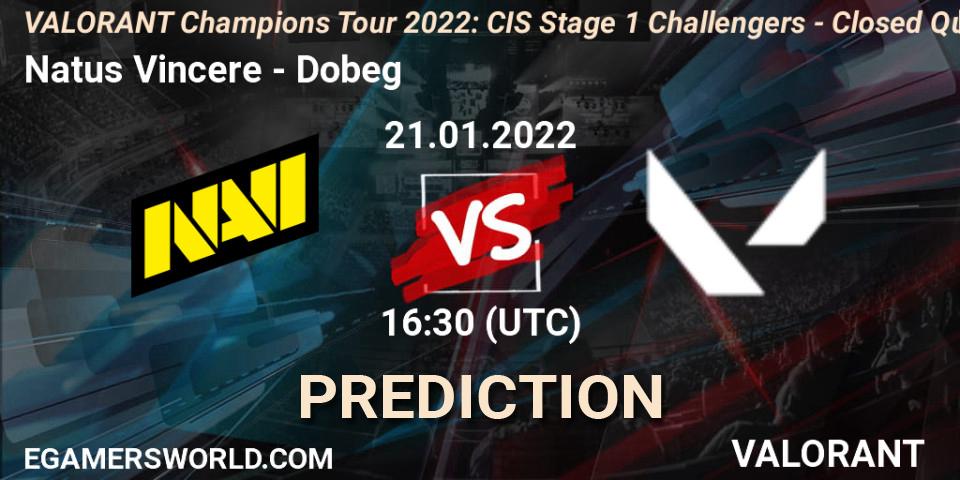 Natus Vincere - Dobeg: ennuste. 21.01.2022 at 16:30, VALORANT, VCT 2022: CIS Stage 1 Challengers - Closed Qualifier 2