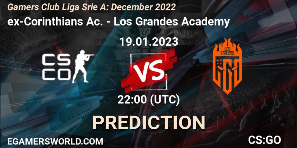 ex-Corinthians Ac. - Los Grandes Academy: ennuste. 19.01.2023 at 22:00, Counter-Strike (CS2), Gamers Club Liga Série A: December 2022