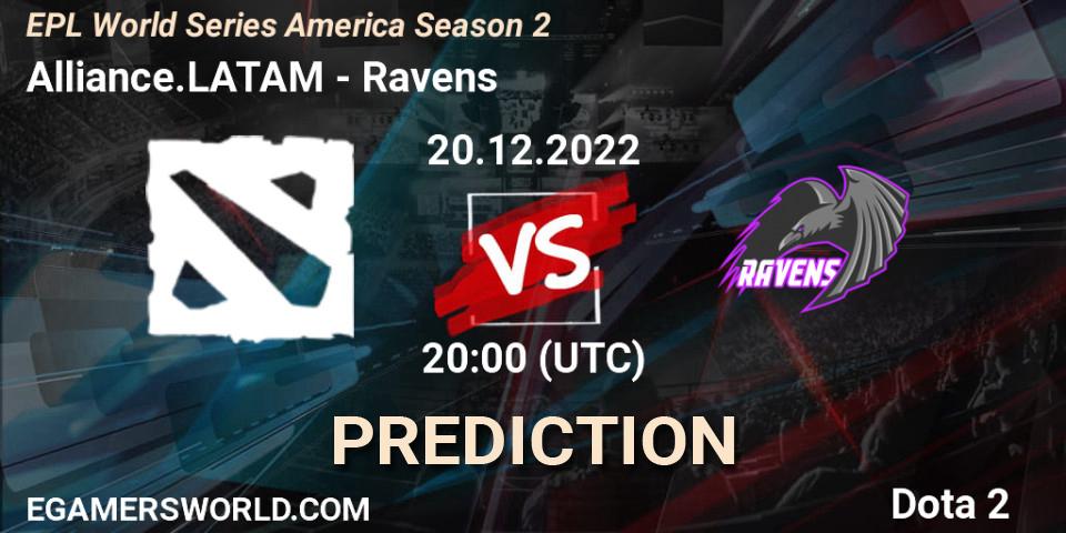 Alliance.LATAM - Ravens: ennuste. 21.12.2022 at 20:13, Dota 2, EPL World Series America Season 2