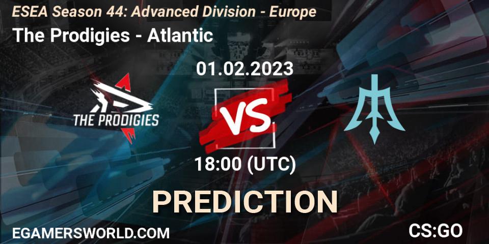 The Prodigies - Atlantic: ennuste. 01.02.23, CS2 (CS:GO), ESEA Season 44: Advanced Division - Europe