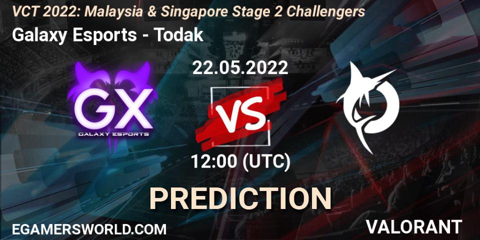 Galaxy Esports - Todak: ennuste. 22.05.2022 at 12:00, VALORANT, VCT 2022: Malaysia & Singapore Stage 2 Challengers
