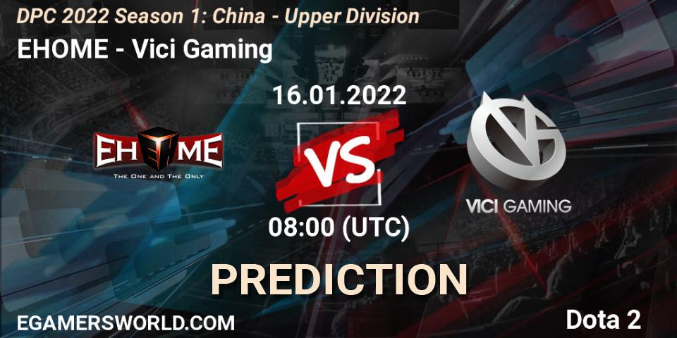 EHOME - Vici Gaming: ennuste. 16.01.22, Dota 2, DPC 2022 Season 1: China - Upper Division