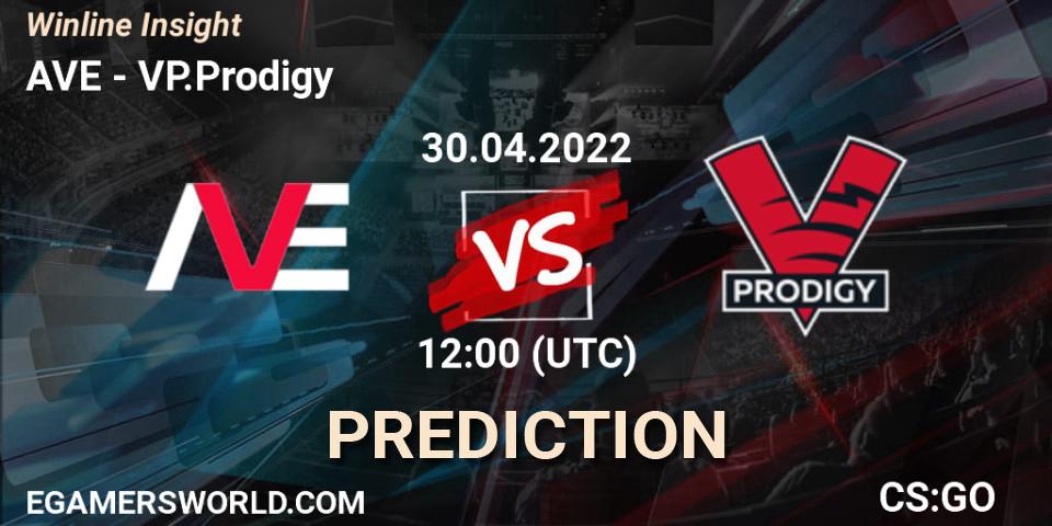 AVE - VP.Prodigy: ennuste. 30.04.2022 at 12:00, Counter-Strike (CS2), Winline Insight
