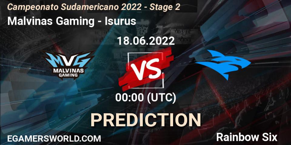 Malvinas Gaming - Isurus: ennuste. 24.06.2022 at 00:00, Rainbow Six, Campeonato Sudamericano 2022 - Stage 2